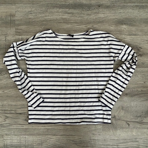 Saint James for J Crew Striped 3/4 Sleeve Top - Picture 1 of 9